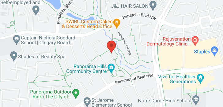 map of 89 PANAMOUNT Green NW